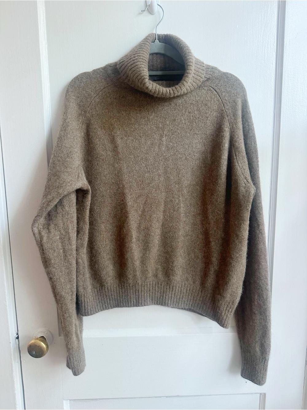 Quince 100% Yak Wool Turtleneck Sweater - Brown - Picture 1 of 7